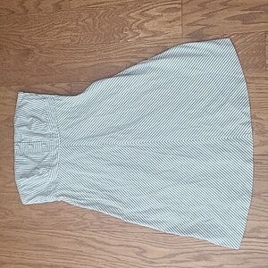 Gap Striped Strapless A Line Dress sz 10